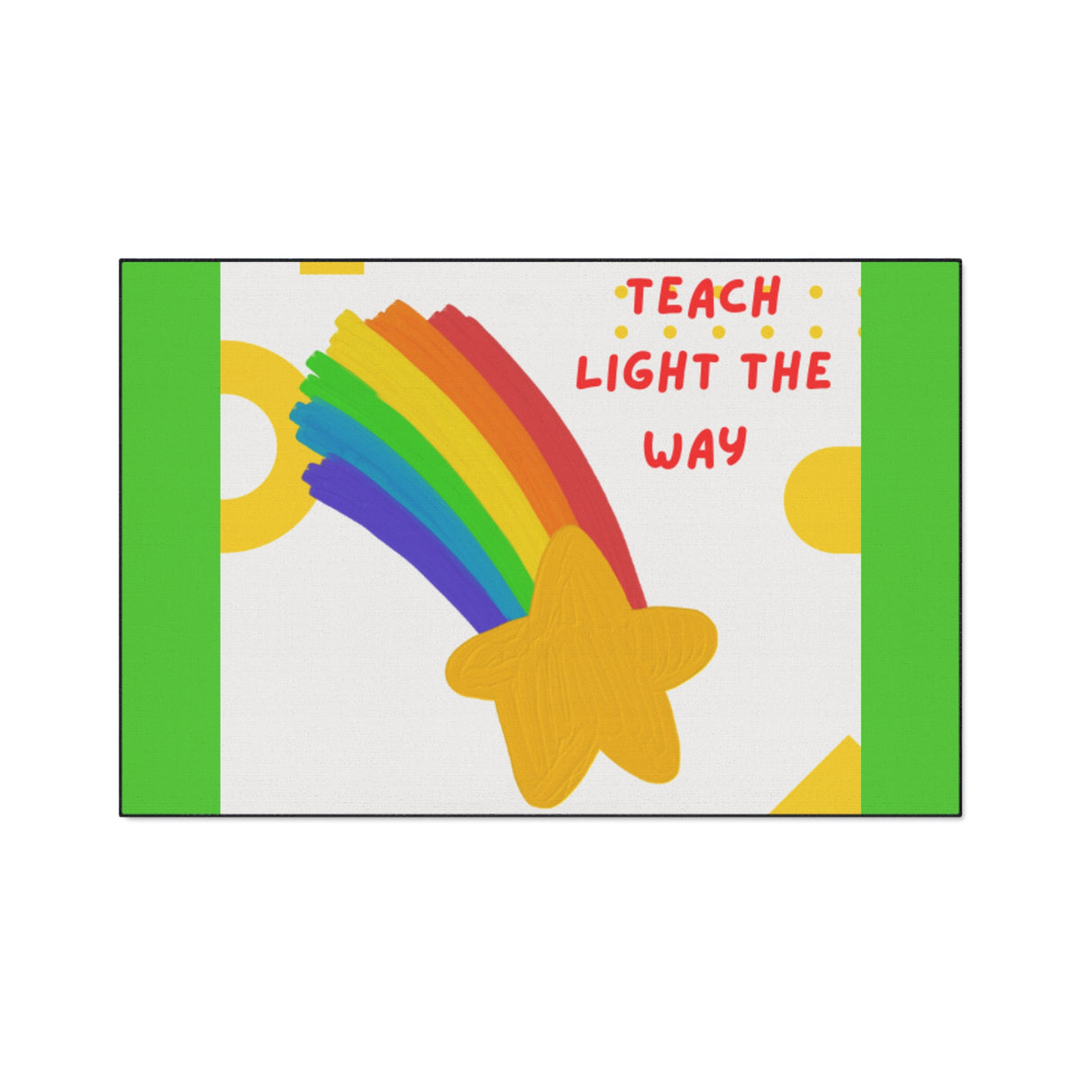 Teach Light the Way Rainbow Star Floor Mat