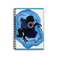 Spiral Notebook – Mystical Blue Agate Horse Design