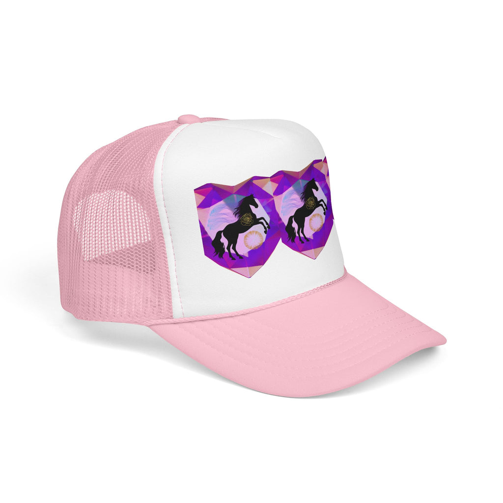 Mystical Black Cat Foam Trucker Hat