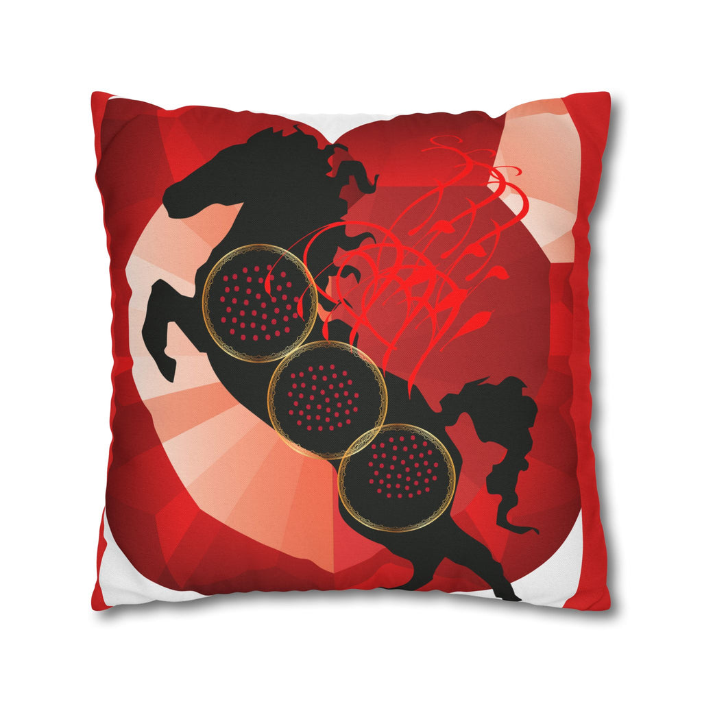 Square Pillowcase – Dynamic Breakdance DJ Music Design