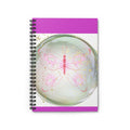 Pink Butterfly Spiral Notebook