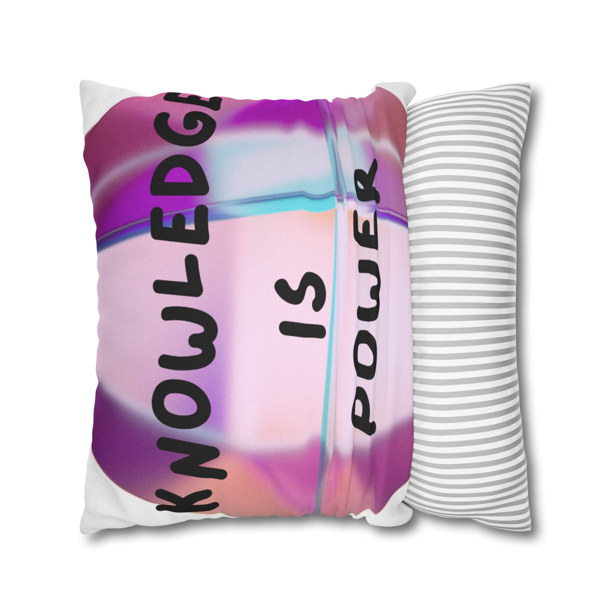 Knowledge Is Power Inspirational Square Pillowcase