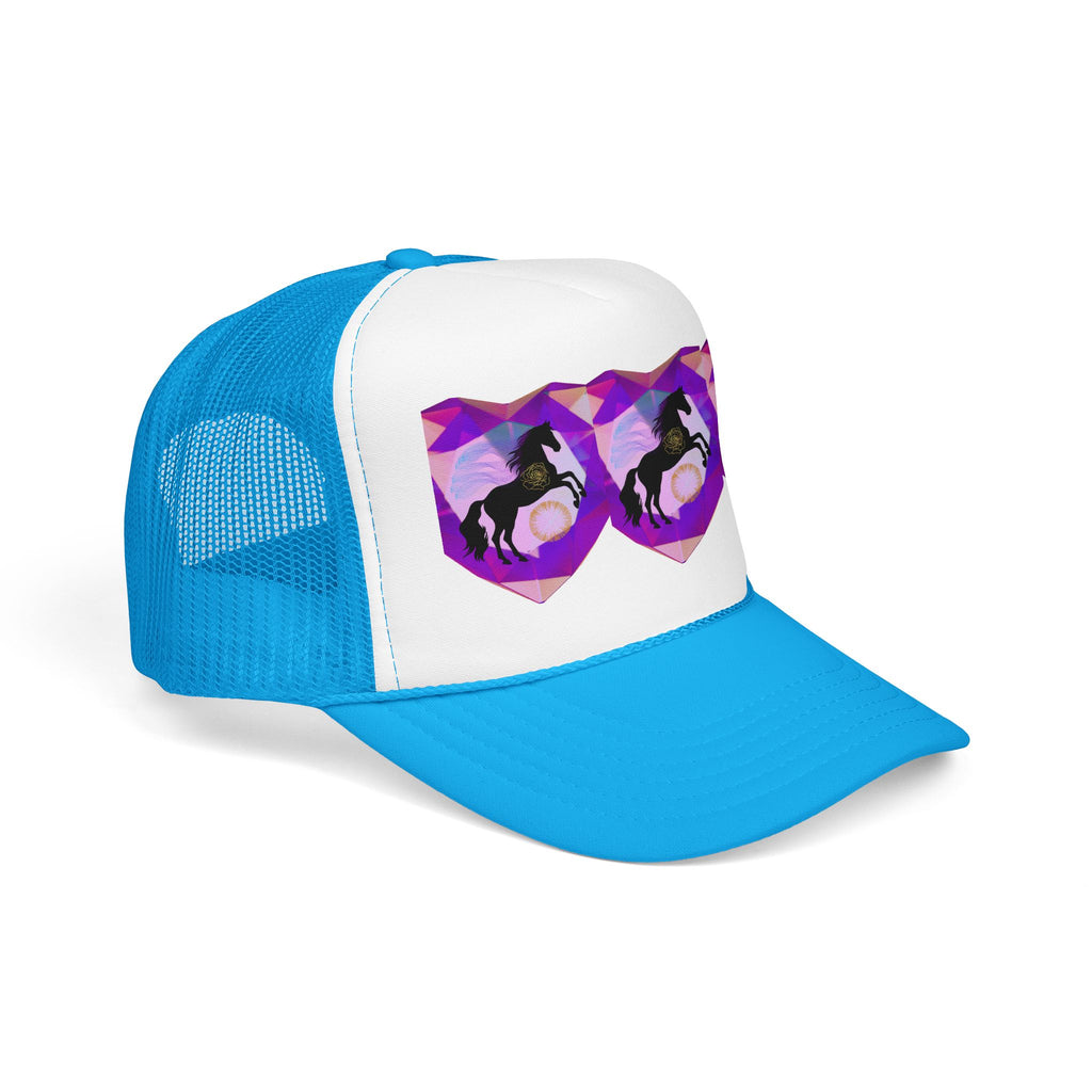 Mystical Black Cat Foam Trucker Hat