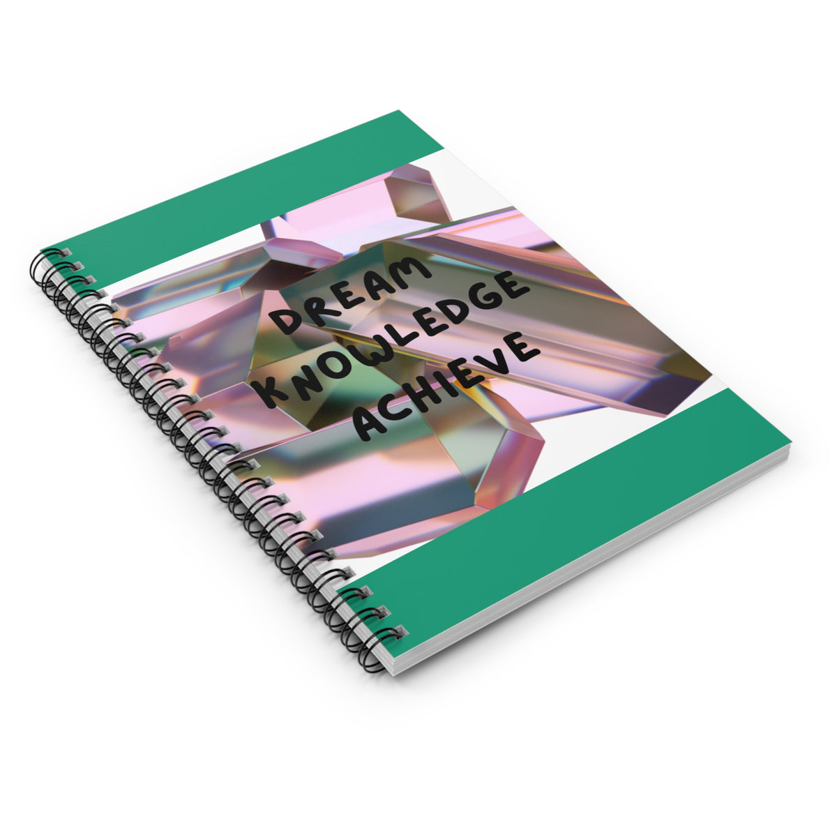 Dream Knowledge Achieve Inspirational Spiral Notebook