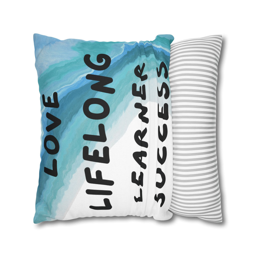 Love Lifelong Learner Success Inspirational Square Pillowcase