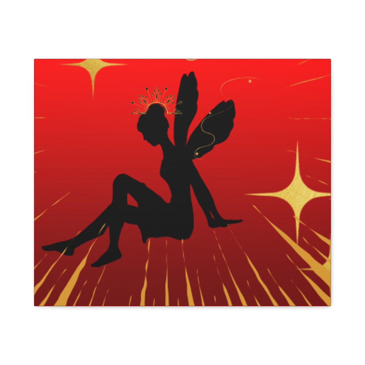 Fairy Silhouette Matte Canvas Wall Art