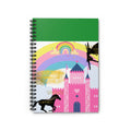 Fairytale Castle Rainbow Spiral Notebook