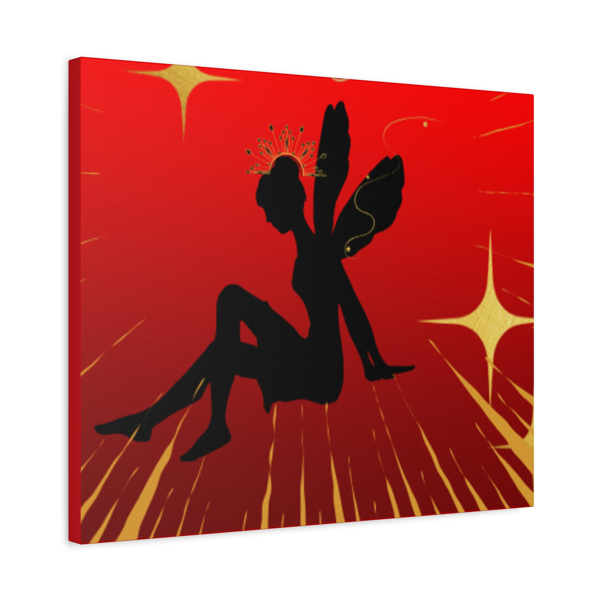 Fairy Silhouette Matte Canvas Wall Art