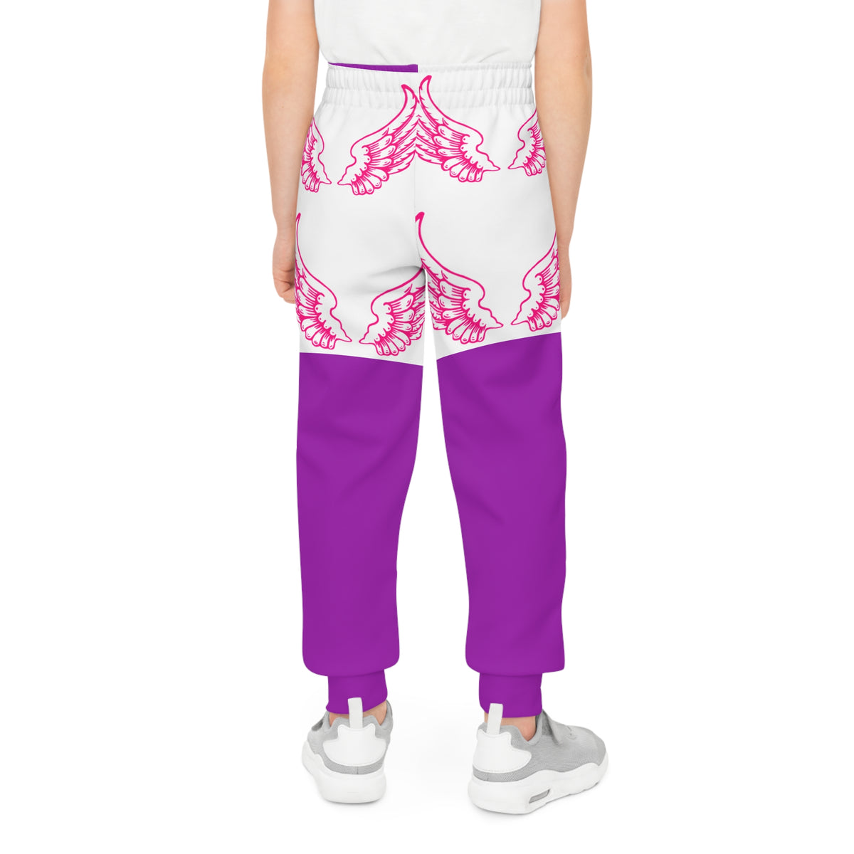 Youth Purple Angel Wings Joggers