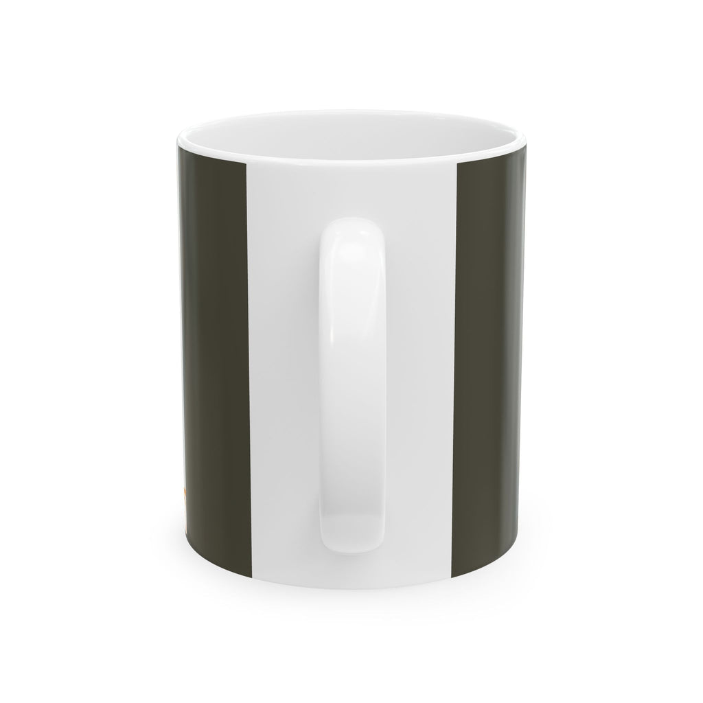 Abstract Black Horse Ceramic Mug