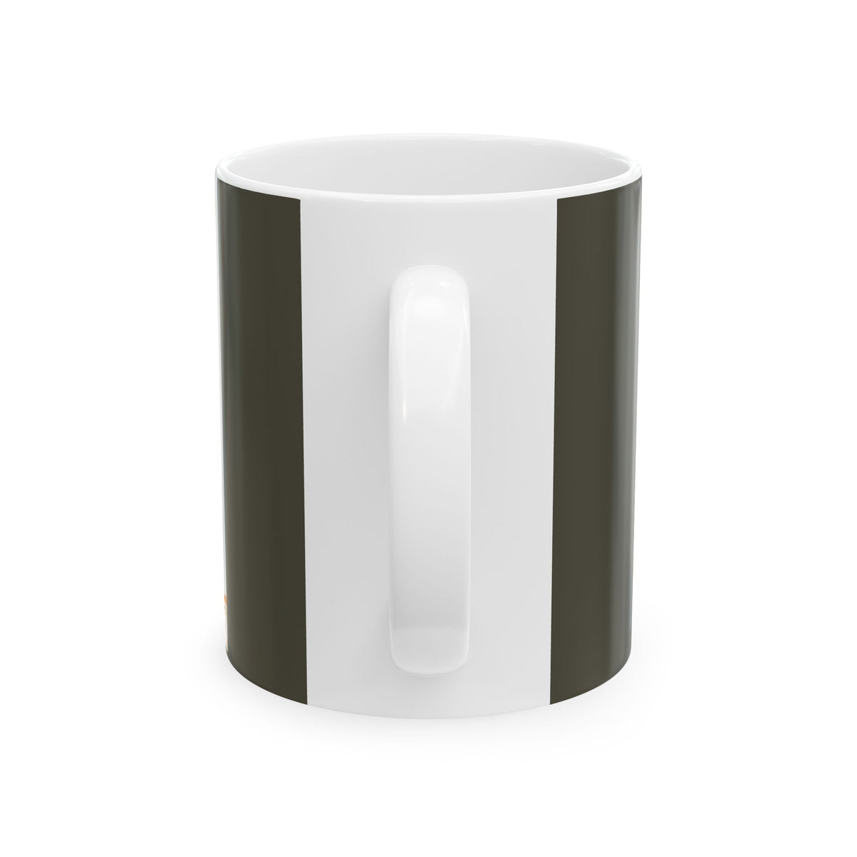 Abstract Black Horse Ceramic Mug