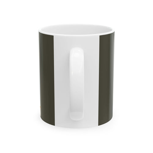 Abstract Black Horse Ceramic Mug