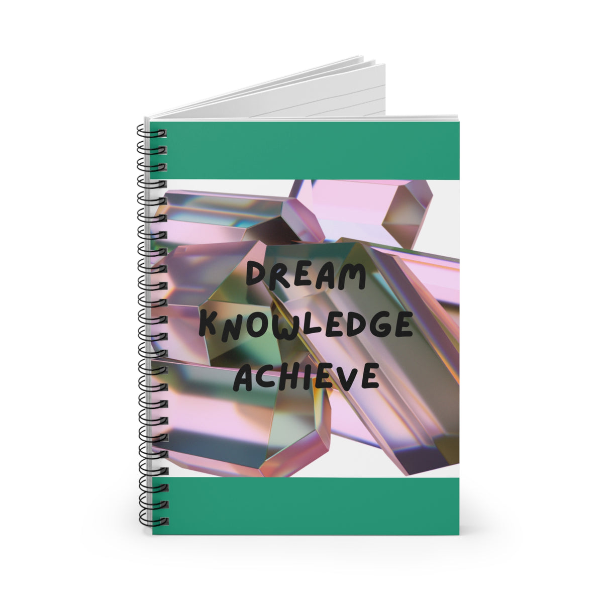 Dream Knowledge Achieve Inspirational Spiral Notebook