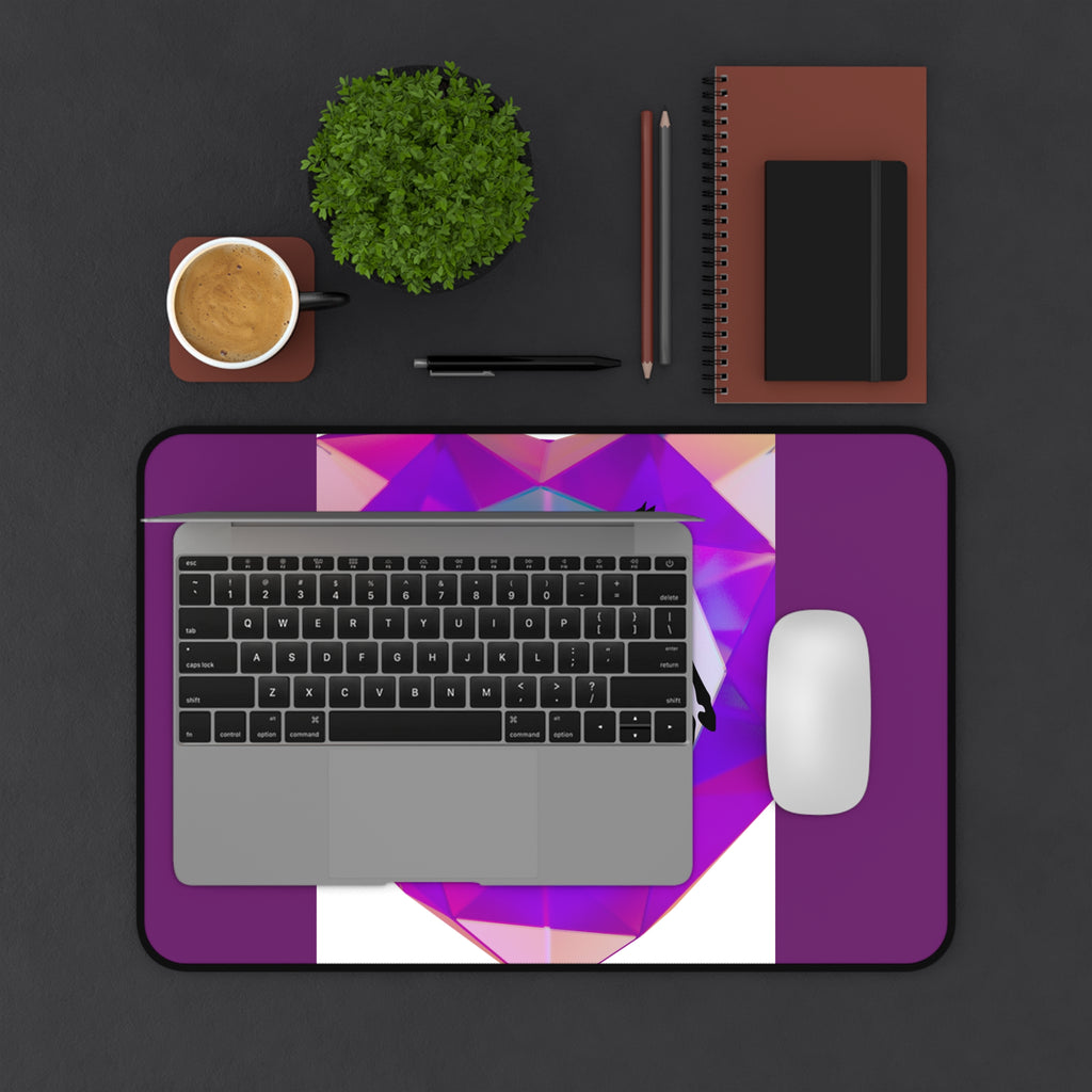 Mystical Black Horse Geometric Desk Mat
