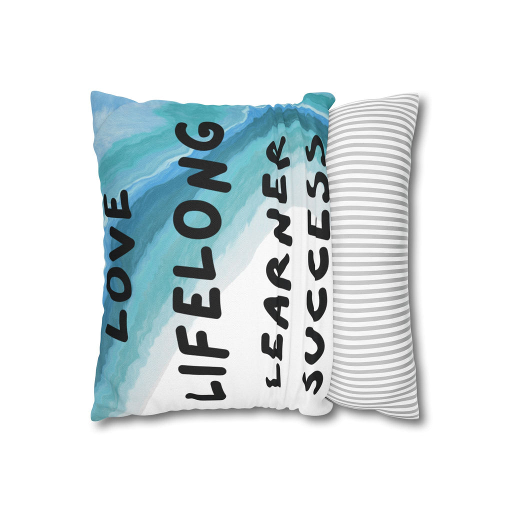 Love Lifelong Learner Success Inspirational Square Pillowcase
