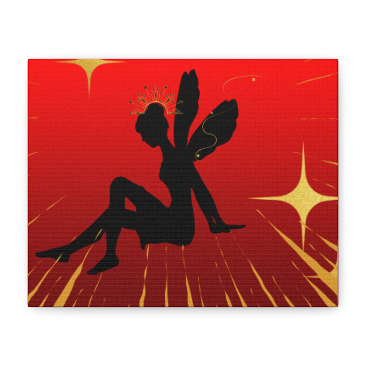Fairy Silhouette Matte Canvas Wall Art