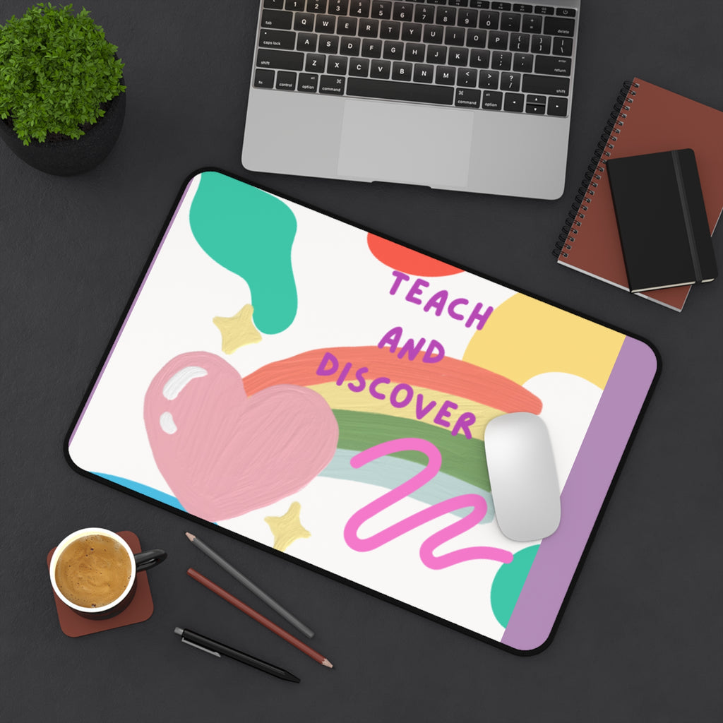 Teach and Discover Colorful Desk Mat