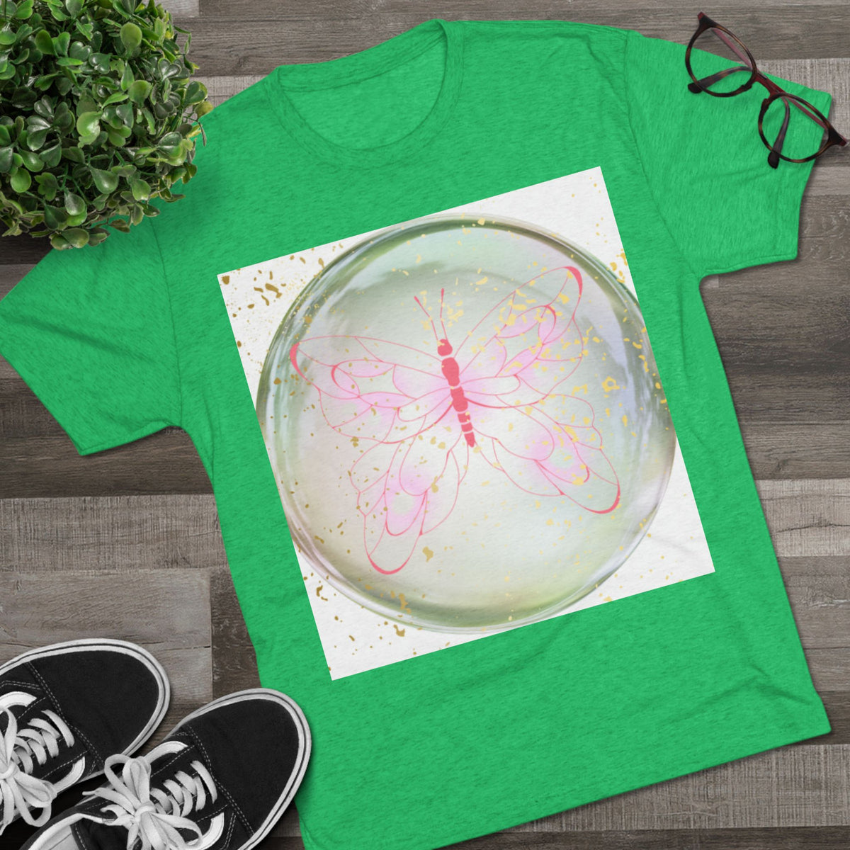 Butterfly Bubble Art T-Shirt