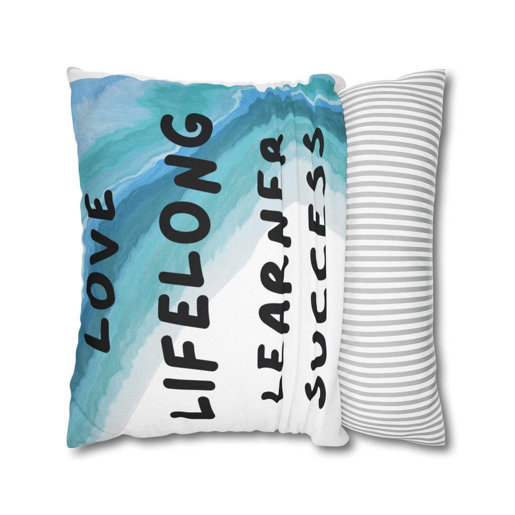 Love Lifelong Learner Success Inspirational Square Pillowcase