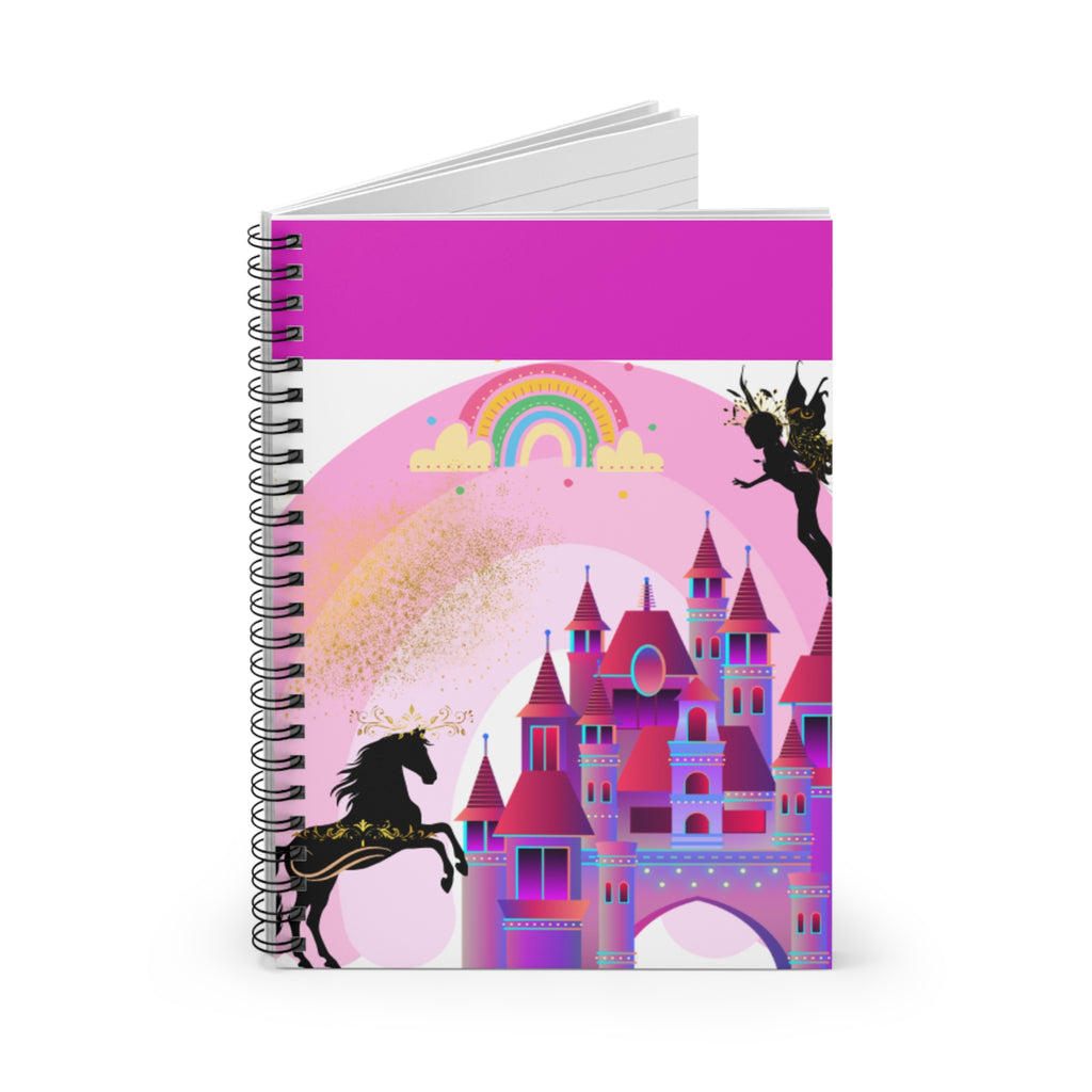 Magical Unicorn Castle Spiral Notebook