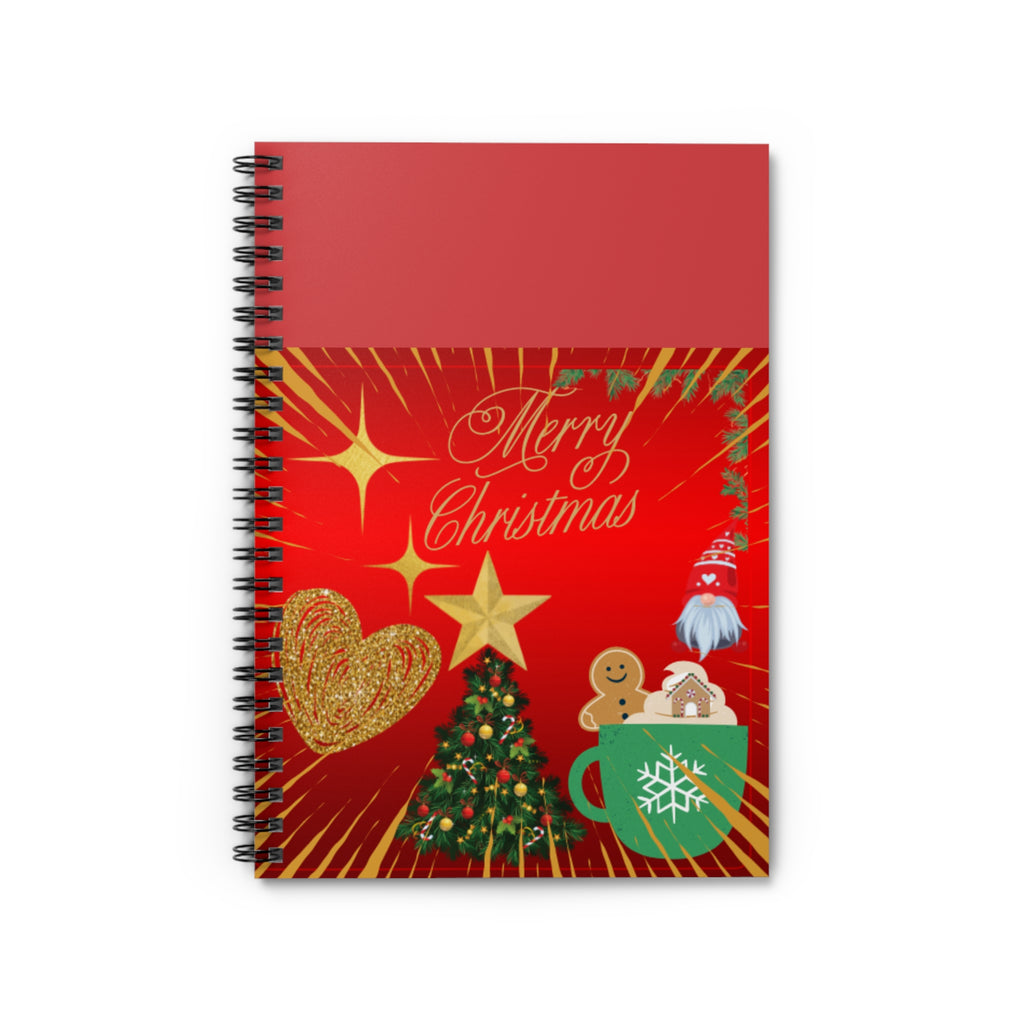 Merry Christmas Holiday Spiral Notebook