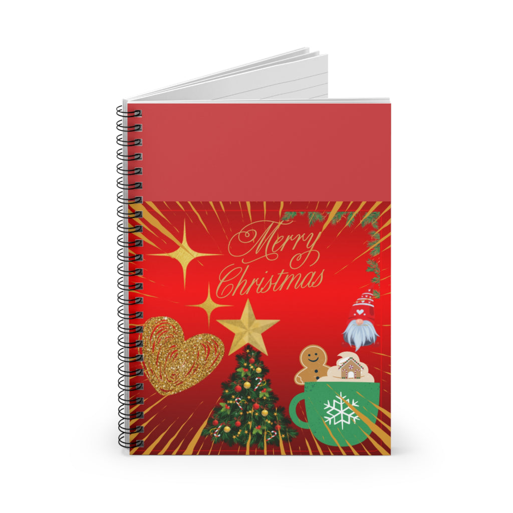 Merry Christmas Holiday Spiral Notebook
