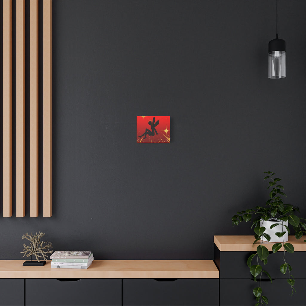 Fairy Silhouette Matte Canvas Wall Art