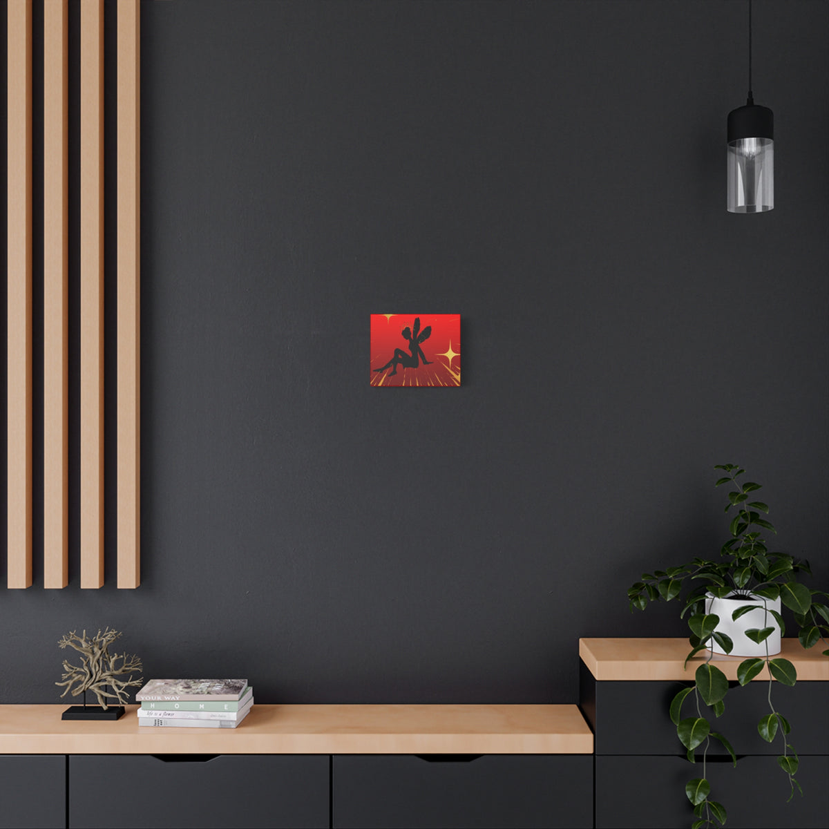 Fairy Silhouette Matte Canvas Wall Art