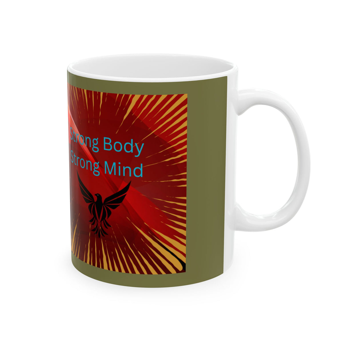 Strong Body Strong Mind Motivational Ceramic Mug