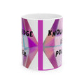 Knowledge Is Power Geometric Ceramic Mug