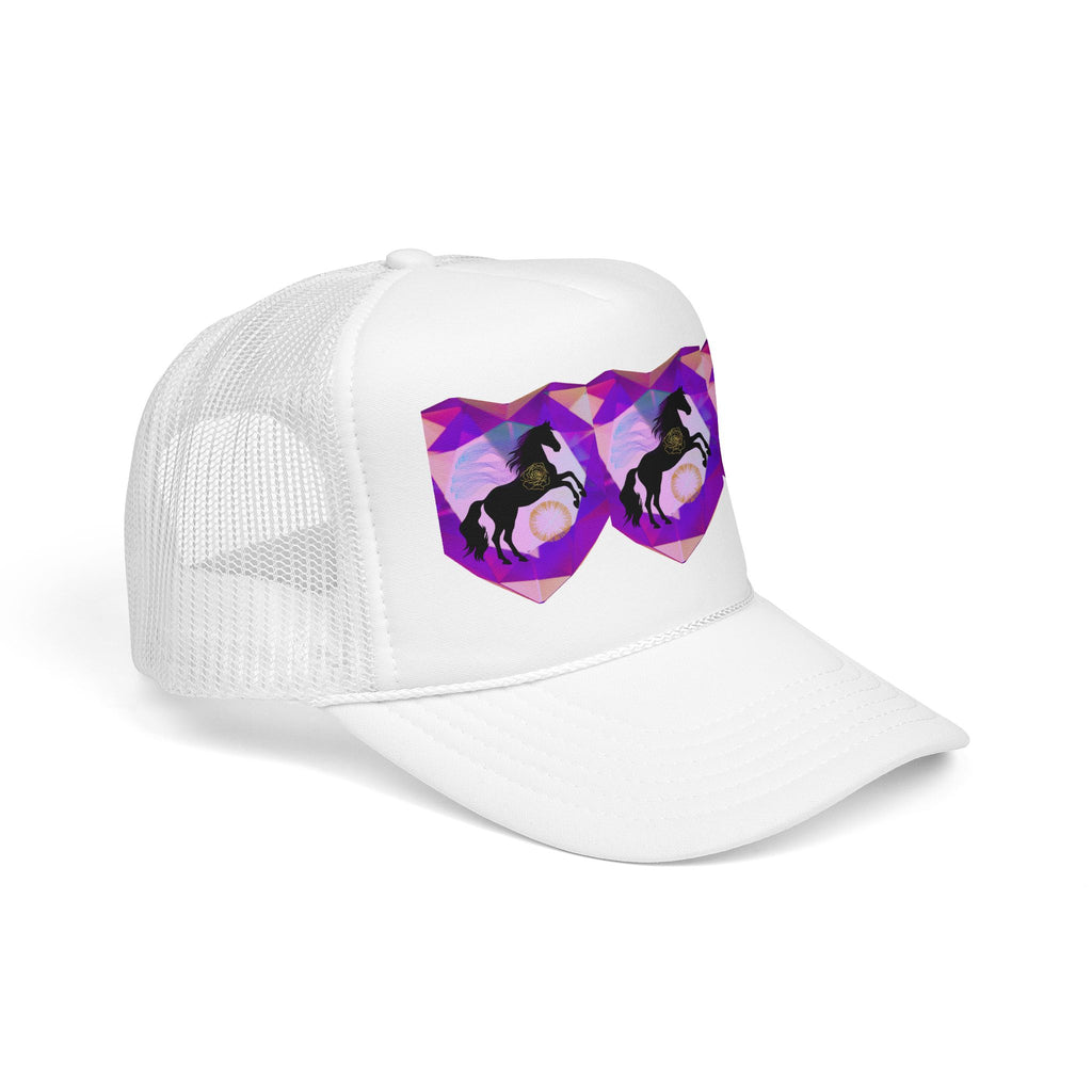 Mystical Black Cat Foam Trucker Hat
