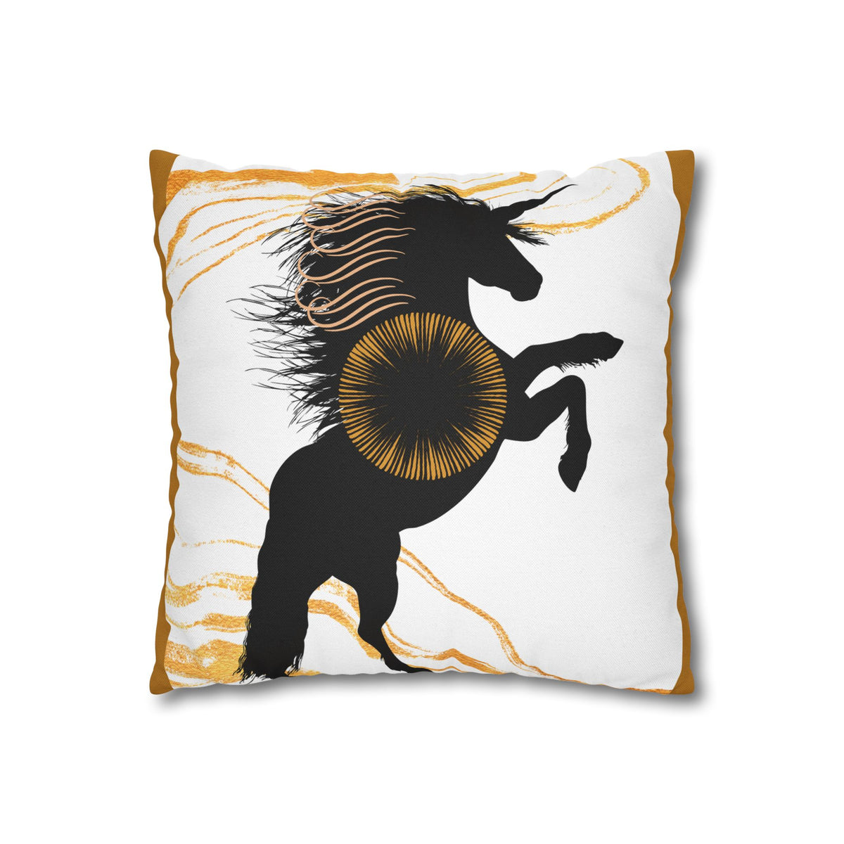Horse Silhouette Square Pillowcase