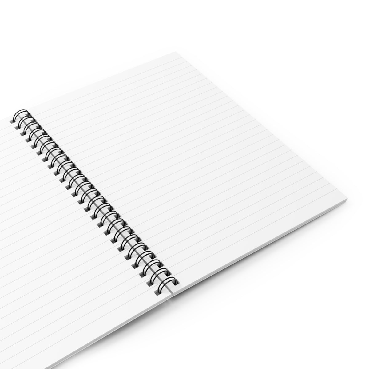 Geometric Black Horse Spiral Notebook