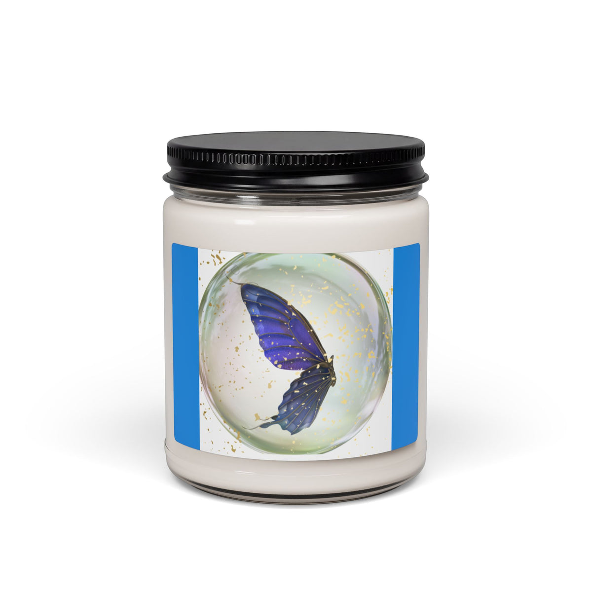Purple Butterfly Scented Soy Candle