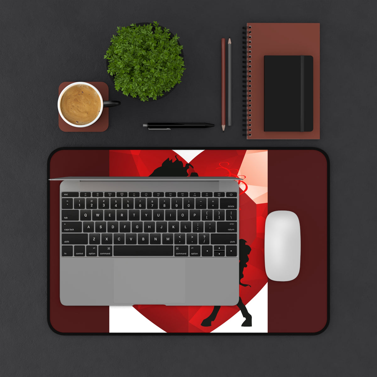 Red Dragon Dance Desk Mat