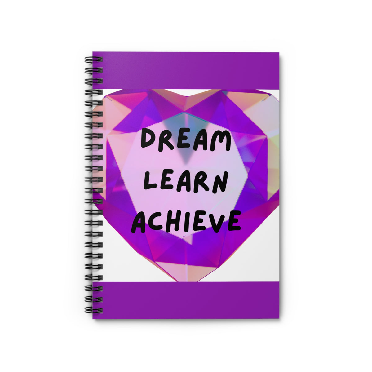Dream Learn Achieve Inspirational Spiral Notebook
