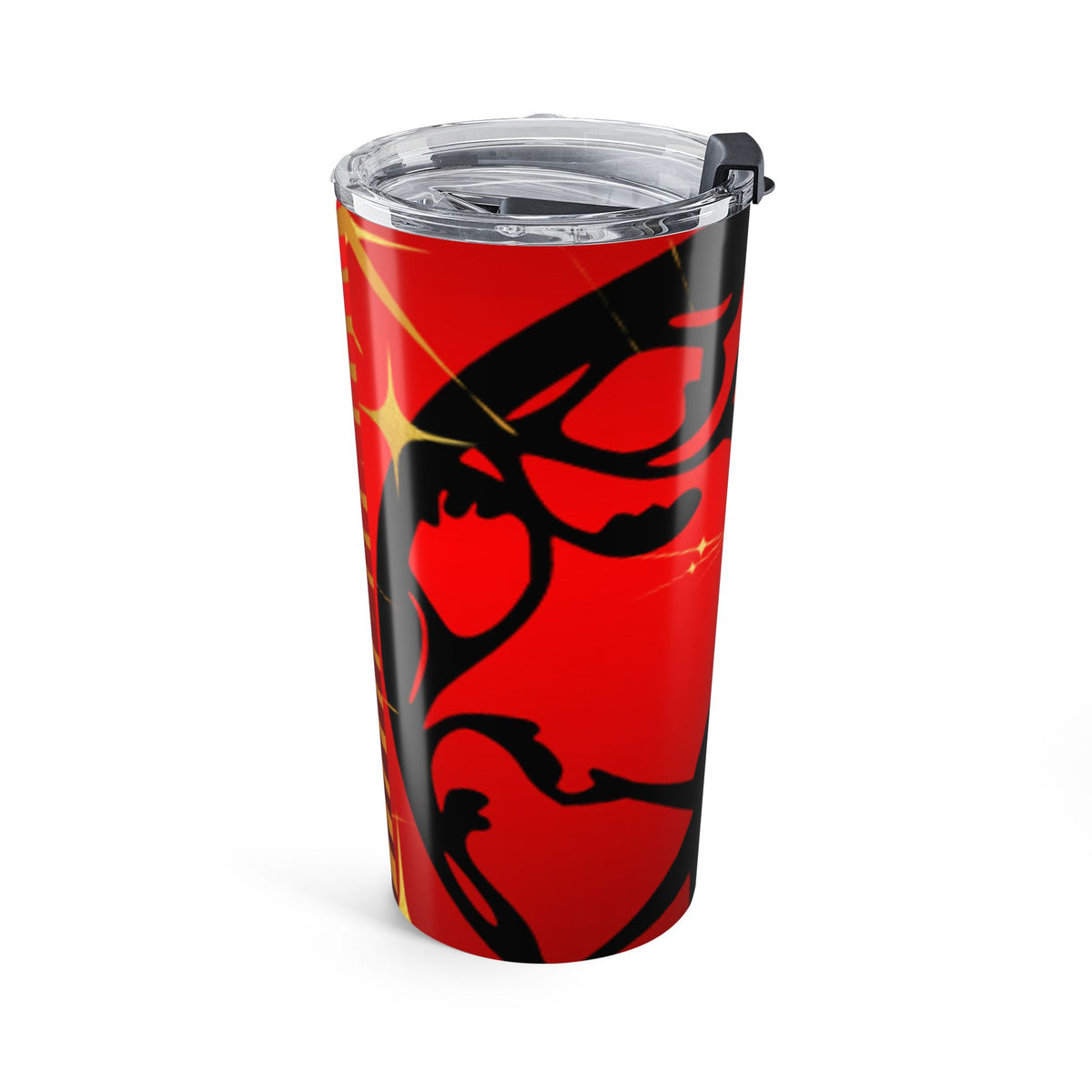 20oz Red Japanese-Inspired Geometric Tumbler
