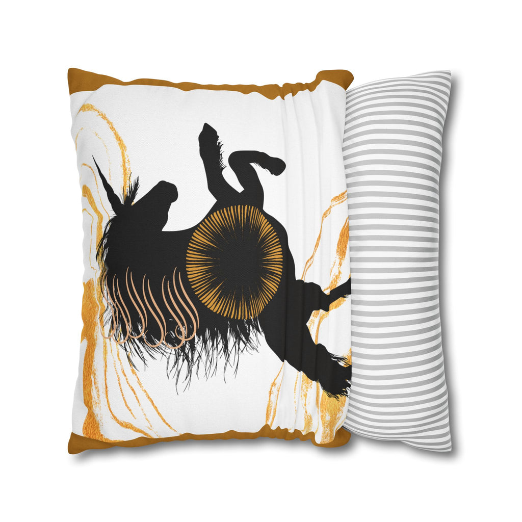 Horse Silhouette Square Pillowcase