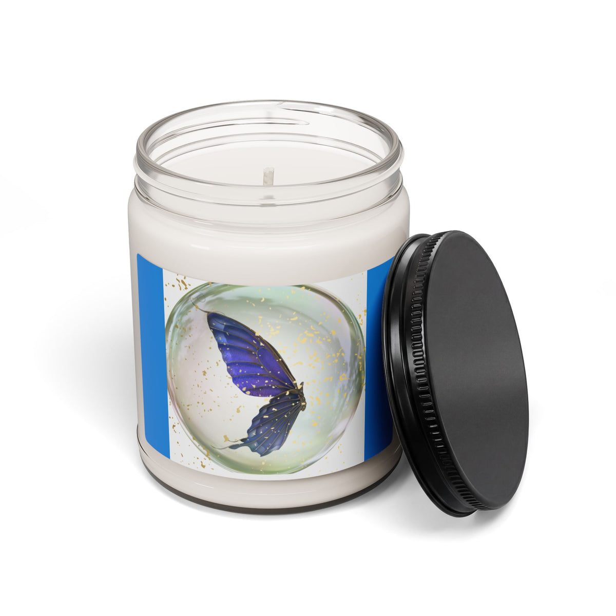 Purple Butterfly Scented Soy Candle