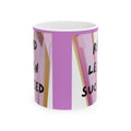 Modern Abstract Pink Geometric Ceramic Mug