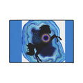Mystical Blue Geode Frog Floor Mat