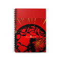 Red Fantasy Fairy Spiral Notebook