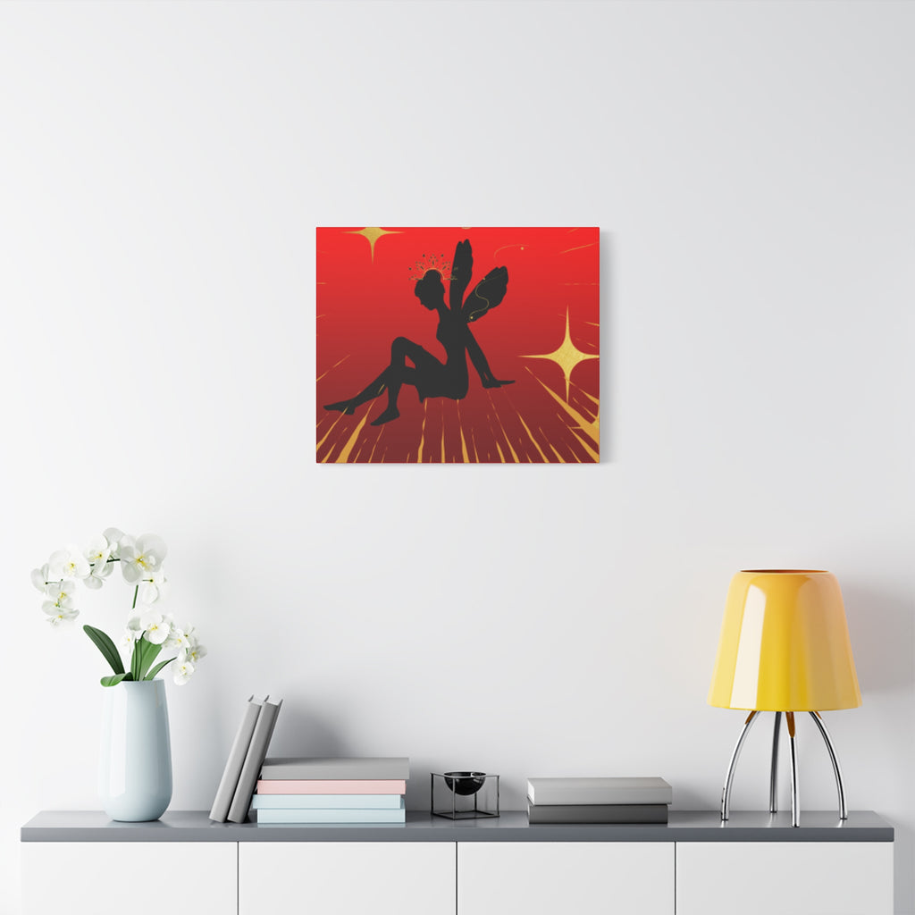 Fairy Silhouette Matte Canvas Wall Art