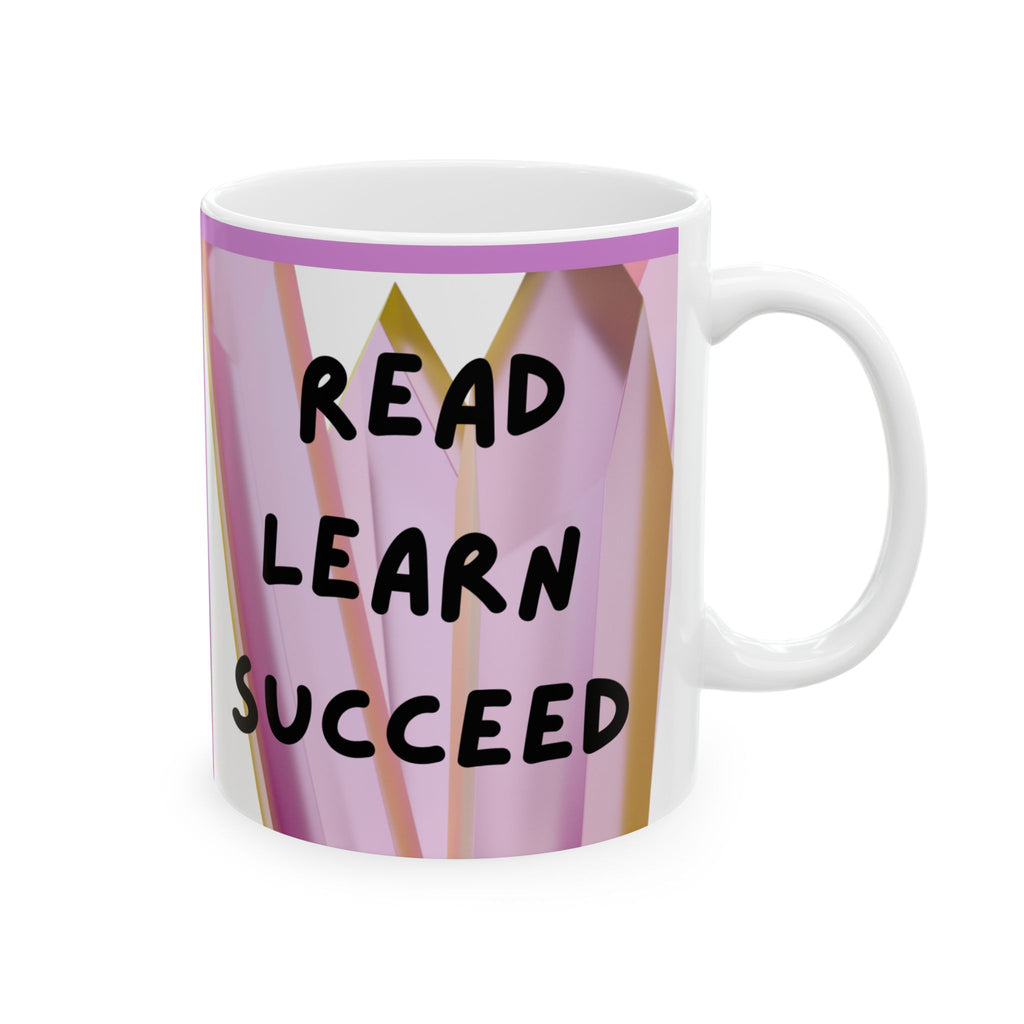 Modern Abstract Pink Geometric Ceramic Mug
