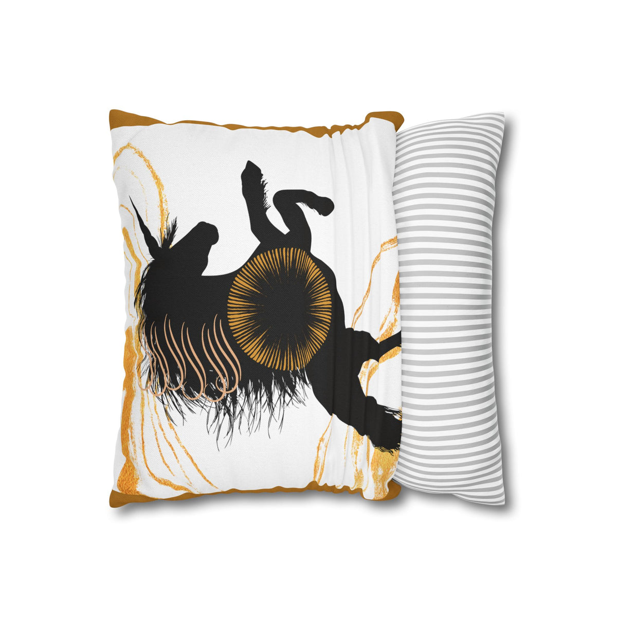 Horse Silhouette Square Pillowcase