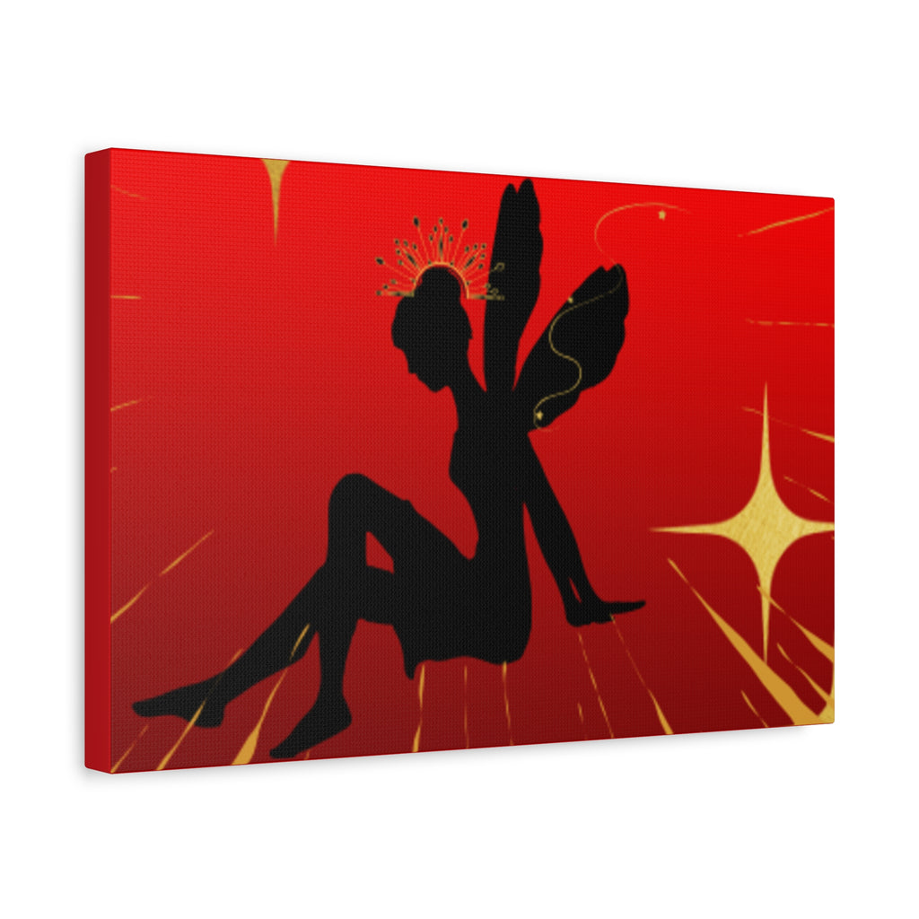 Fairy Silhouette Matte Canvas Wall Art