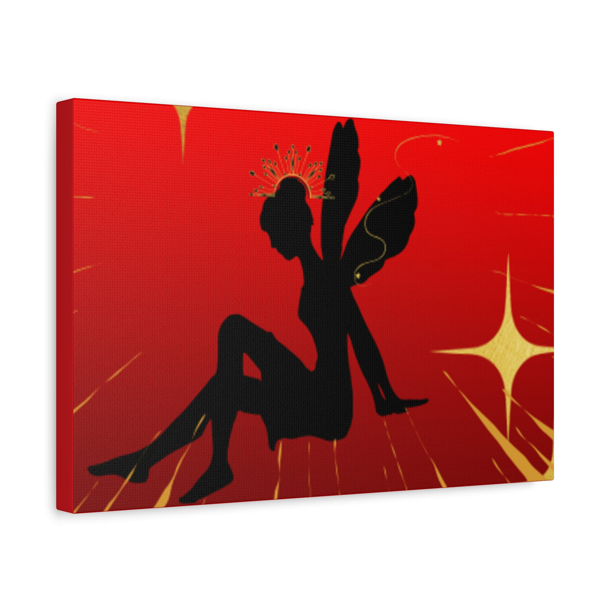 Fairy Silhouette Matte Canvas Wall Art