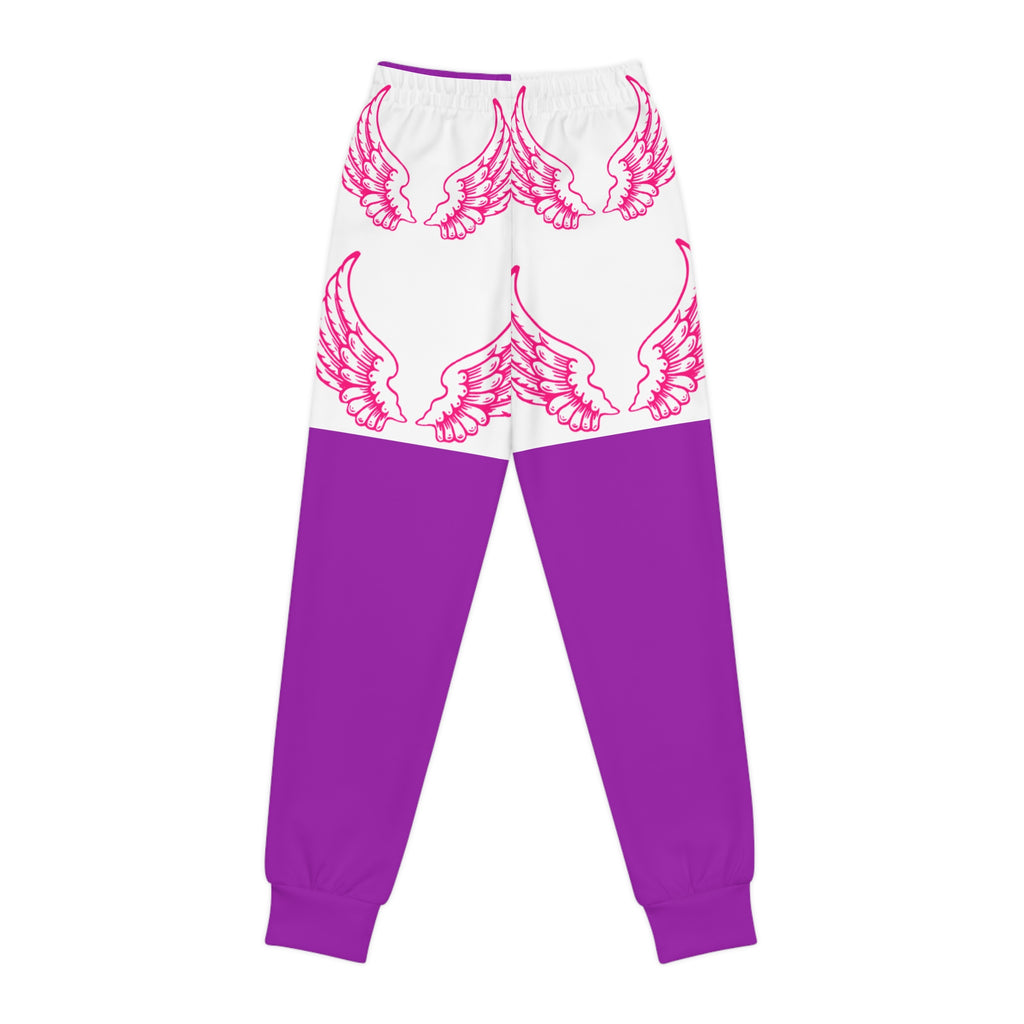 Youth Purple Angel Wings Joggers