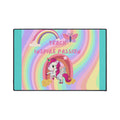 Teach Inspire Passion Unicorn Rainbow Floor Mat