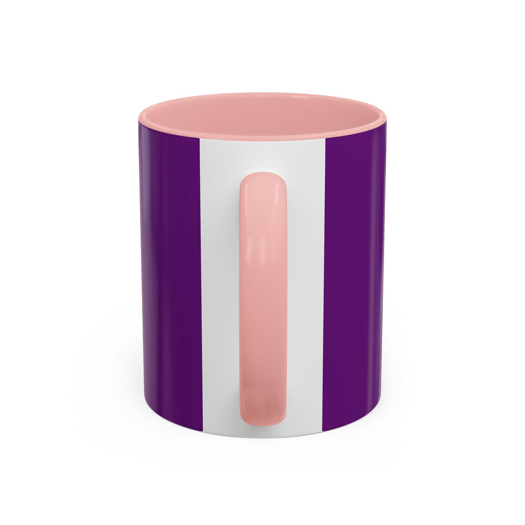 Pink Angel Wings Accent Coffee Mug — Feminine Wing Pattern Ceramic Mug (11/15 oz)
